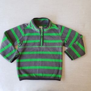 NWOT Carter's Zip Fleece Green & Grey